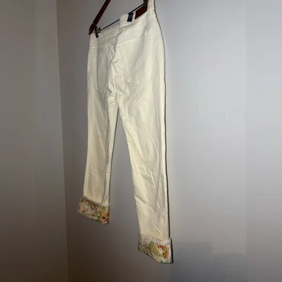 Johnny Was Dreamer Patchwork Cropped Boyfriend Jeans size 29 NEW - Picture 7 of 10